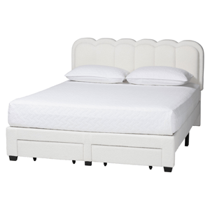 Baxton Studio Caradonna Cream Teddy-Bear Platform Bed