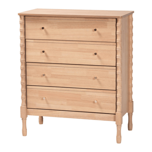 Baxton Studio Laurent Chest 4-Drawer Bedroom Dresser