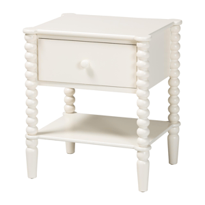 Baxton Studio Rimona End Table with Bobbin Legs
