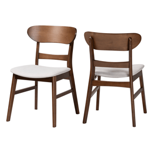 Baxton Studio Everwood Dining Chair - Set of 2