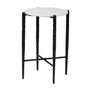 Baxton Studio Caledon Marble Side Table