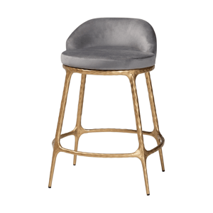 Baxton Studio Aarush Modern Rustic Counter Stool