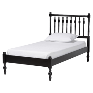 Baxton Studio Callison Spindle Turned Farmhouse Twin Platform Bed