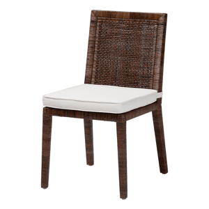 bali & pari Sofia Rattan Dining Chair with Cushion