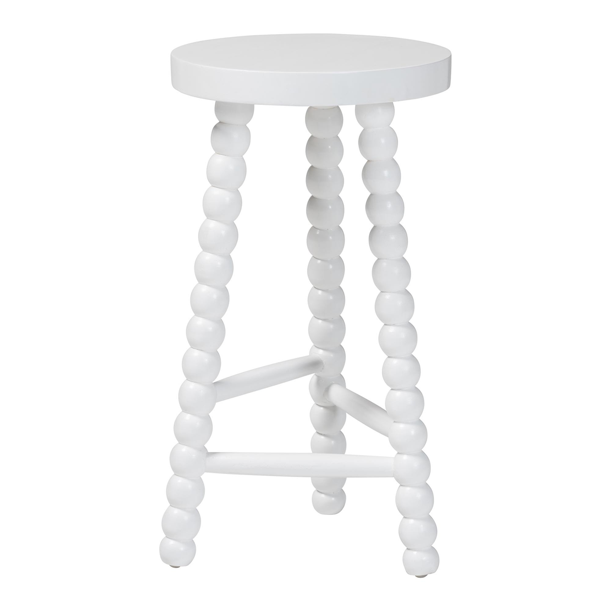 bali & pari David Acacia Wood Bobbin Counter Stool