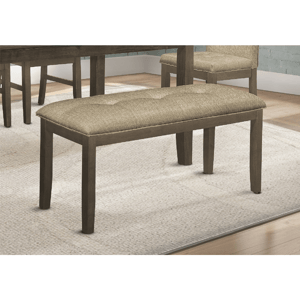 Monarch Specialties 44in. Rectangular Solid Wood Bench