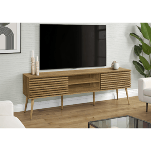 Monarch Specialties 72in. Contemporary TV Stand with Storage