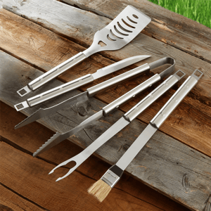 BergHOFF Cubo 6pc. Stainless Steel BBQ Set with Case