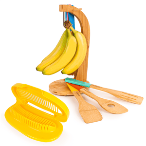BergHOFF Bamboo Banana Hanger & Cutter Set