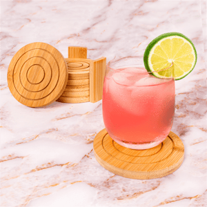BergHOFF Bamboo 7pc. Circular Coaster Set