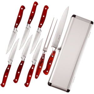 BergHOFF Pakka Wood 9pc. Steak & Carving Knife Set