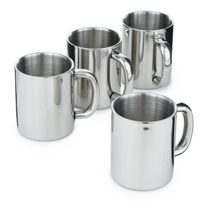 BergHOFF 4pc. Stainless Steel 12oz. Coffee Mug Set