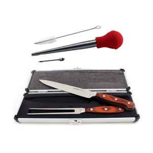 BergHOFF Pakka Wood 6pc. Carving Prep & Turkey Baster Set