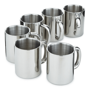 BergHOFF 6pc. Stainless Steel 12 oz. Mug Set