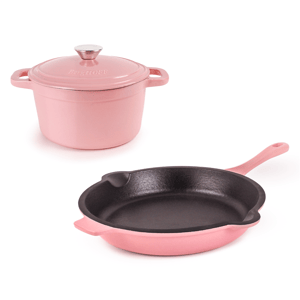 BergHOFF Neo 3pc. Cast Iron Fry Pan & Dutch Oven Cookware Set