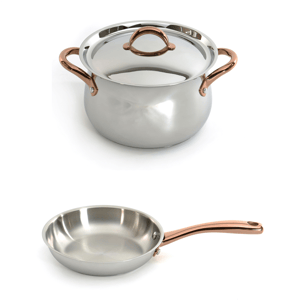 BergHOFF Ouro Gold 3pc. Stainless Steel Starter Set with Lids