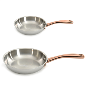BergHOFF Ouro Gold 2pc. 18/10 Stainless Steel Fry Pan Set