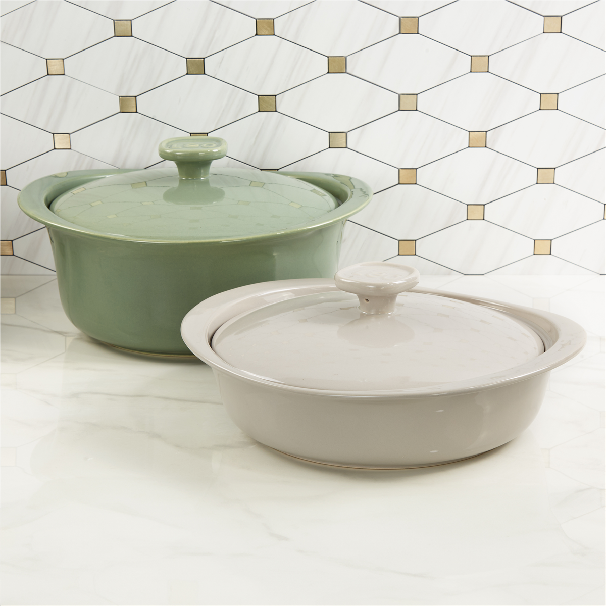 BergHOFF Balance Casserole With Stone Cover 4-pc. Bakeware Set, One Size, Multiple Colors