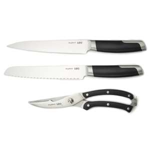 BergHOFF Leo Graphite 3pc. Stainless Steel Forged Cutlery Set