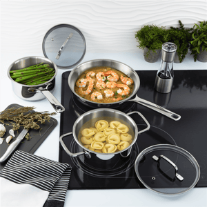 BergHOFF DiNA Helix 5pc. Recycled Stainless Steel Cookware Set