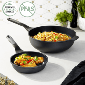 BergHOFF Leo Stone+ 2pc. Nonstick Ceramic Stir Fry Set