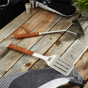 BergHOFF 2pc. Stainless Steel BBQ Brush & Turner Set