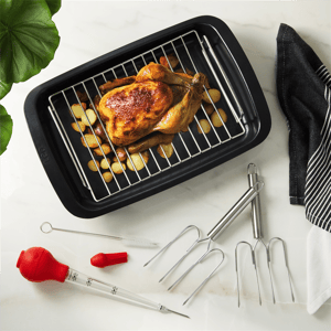 BergHOFF Leo Graphite 9pc. Ceramic Nonstick Cookware & Baster Set