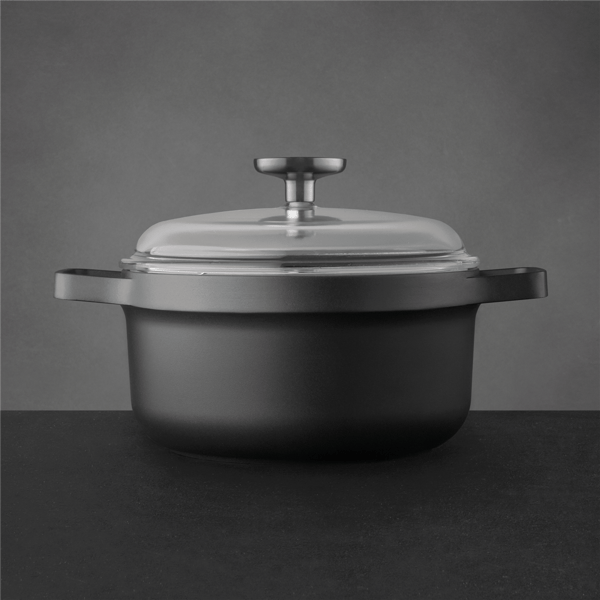 BergHOFF GEM Nonstick Cast 3qt. Stockpot with Glass Lid alternate view