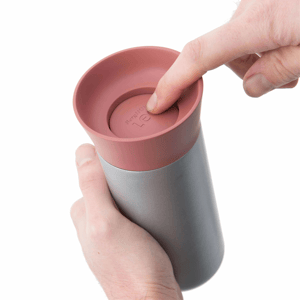 BergHOFF Leo 11.2oz. Stainless Steel Pink Thermal Mug