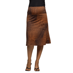 Plus Size Maternity 24/7 Comfort Apparel Geometric Midi Skirt