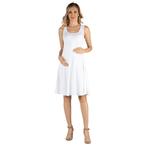 Womens 24/7 Comfort Apparel Fit & Flare Maternity Dress