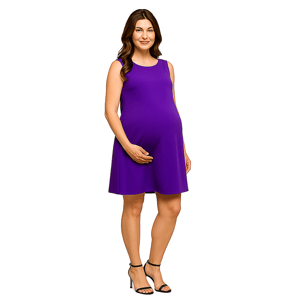 Womens 24/7 Comfort Apparel Sleeveless Shift Maternity Dress