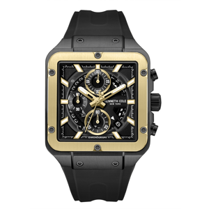 Mens Kenneth Cole New York(R) Chronograph Black Watch-KCWGO0065503