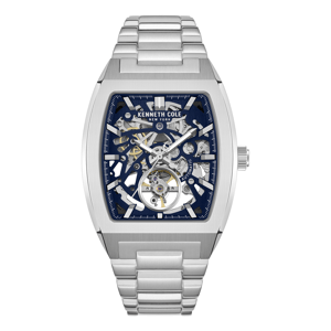 Mens Kenneth Cole New York(R) Automatic Silver Watch - KCWGY0077503
