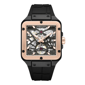 Mens Kenneth Cole New York(R) Automatic Black Watch - KCWGZ0065403