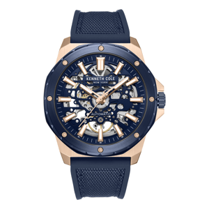 Mens Kenneth Cole New York(R) Automatic Blue Watch - KCWGZ0076702