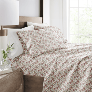 Soft Essentials 4pc. Ultra-Soft Blooming Floral Sheet Set