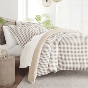 Soft Essentials Ultra Soft Gingham Reversible Duvet Cover Set