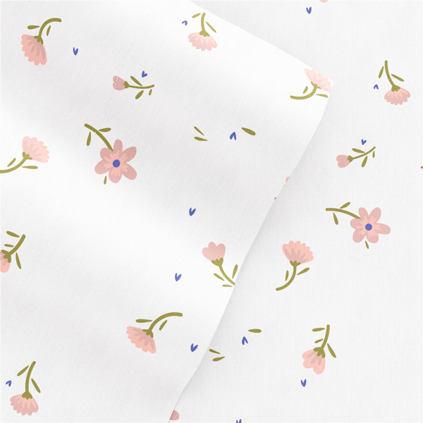 Soft Essentials 4pc. Garden Farmhouse Soft Floral Sheet Set alternate view