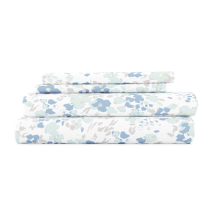 Soft Essentials 4pc. Ultra Soft Garden Farmhouse Violet Sheet Set