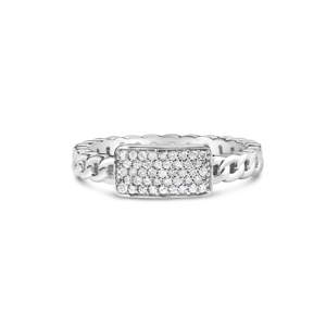 Haus of Brilliance 1/5ctw. Diamond ID & Cuban Link Band Ring