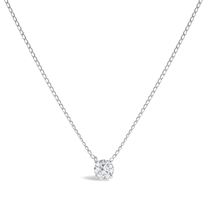 Haus of Brilliance White Gold Lab-Grown Diamond Pendant Necklace