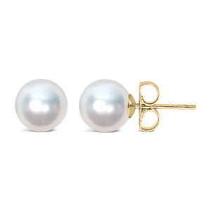 Haus of Brilliance 14kt. Gold 5-5.5mm Pearl Stud Earrings