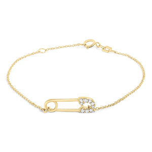 Haus of Brilliance 10kt. Gold Diamond Paperclip Link Bracelet