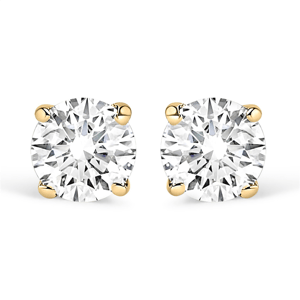 Haus of Brilliance Gold 1ctw. Lab-Grown Diamond Stud Earrings