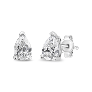 Haus of Brilliance 1/2ctw. Pear Lab-Grown Diamond Stud Earrings