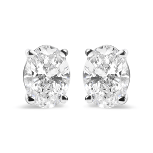 Haus of Brilliance Gold Oval Lab-Grown Diamond Stud Earrings