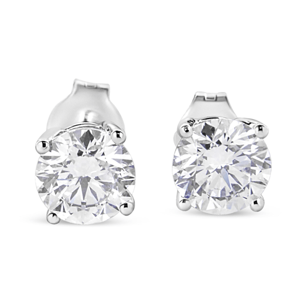 Haus of Brilliance Lab-Grown Round Brilliant Diamond Stud Earring