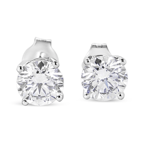 Haus of Brilliance Lab-Grown Round Brilliant Diamond Stud Earring
