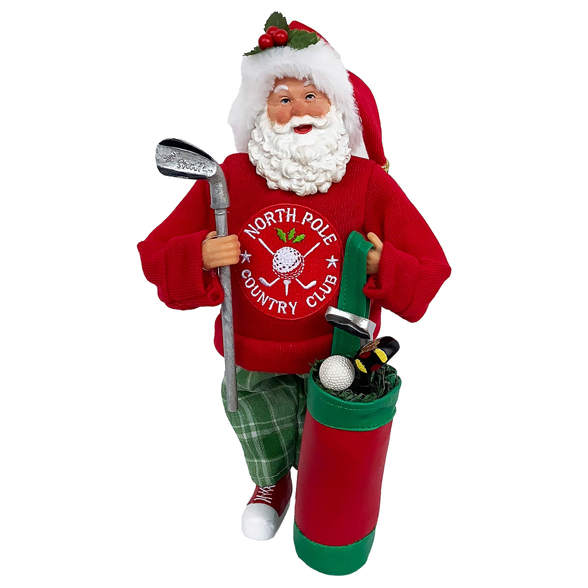 Santa's Workshop 12" North Pole Country Club Claus - Red